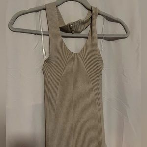 Maxi tan dress